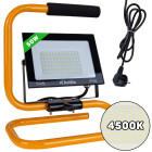 LED-prožektor ehitusstatiivi ja kaabliga – neutraalne valge valgus, 4500K, 50W