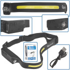 Liikumisanduriga pealamp LED COB 3W + 1W XPE 1200mAh 350lm IPX4