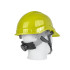 Reguleeritav ehituslik kaitsekiiver BHP, kollane, 53-62 cm