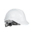 Ehituslik BHP kaitsekiiver, reguleeritav, valge, 53–62 cm