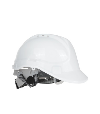 Ehituslik BHP kaitsekiiver, reguleeritav, valge, 53–62 cm