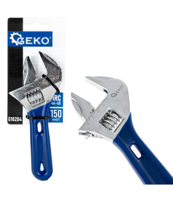 Lühike Rootsi reguleeritav mutrivõti 150 mm, 0–36 mm, 46–48 HRC (6/60)