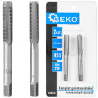 Käsikeermepuuride komplekt peenkeermele, 2 tk, HSS, DIN 2181 – M8 x 1,0 mm