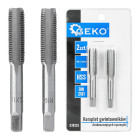Peenkeermega käsikeermepuuride komplekt, HSS, DIN 2181, 2 tk, M10 x 1,0 mm