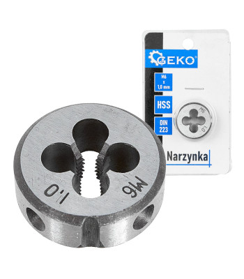 Keermelõikur väliskeermele GEKO M6 x 1,0 mm (150/300)