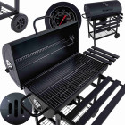 Söegrill tünnikujuline kaanega, Geko, grillrest 71 x 35 cm
