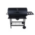 Söegrill tünnikujuline kaanega, Geko, grillrest 71 x 35 cm