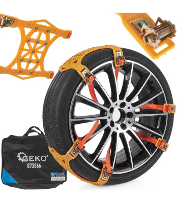 Lumeketid ratastele, kiire paigaldus – komplekt, 6 tk
