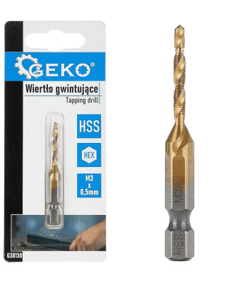 Keermestav puur HSS HEX, M3 x 0,5 mm (50/250)