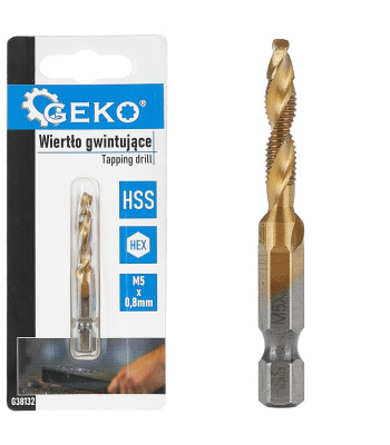 Keermestav puur HSS HEX, M5 x 0,8 mm (50/250)