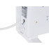 Valge klaasist konvektorküttekeha LCD-ekraani, puldi ja WiFi-ühendusega, 2500W