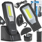 Töökojalamp POWERBANK magneti ja reguleeritava alusega, LED COB 10W + 5W, laadimisjaam, 2000mAh, 550lm, IP54 (10/20)