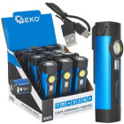 Mitmefunktsiooniline magnetiga taskulamp + UV LED COB, müügikarp, 5W 2000mAh 300lm IP54 (12/96)