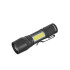 Mini taktikaline LED XPE/COB taskulamp – väljapanekukarp (12/96) – 10W 500mAh 500lm IPX5