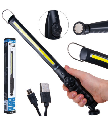 Reguleeritav magnetiga LED COB-töökojalamp, 10W 1800mAh 450lm IP44