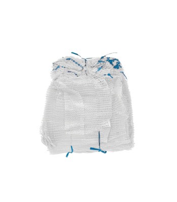 Raschelvõrkkott sulgurpaelaga, valge – 50x80cm, 30kg (100/2000/6000)
