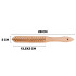 Geko kollane 3-realine rooste eemaldamise traathari puidust käepidemega – 28 cm × 3 cm (12/120)