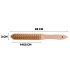 Kollane puidust roostehari, 4 rida, messingitud terastraat – 12/120