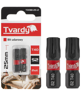 Löökotsak Tvardy – T40, S2 (2/10/50/500), 25mm
