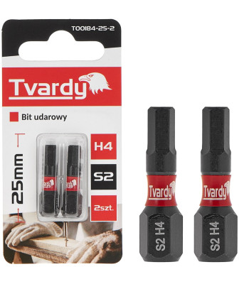 Löögikruvikeeraja otsak Tvardy H4 S2 (2/10/50/500) 25mm