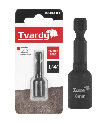 Löögikindel magnetotsik kruvidele Tvardy (1/10/50/400) 8mm x 48mm 1/4