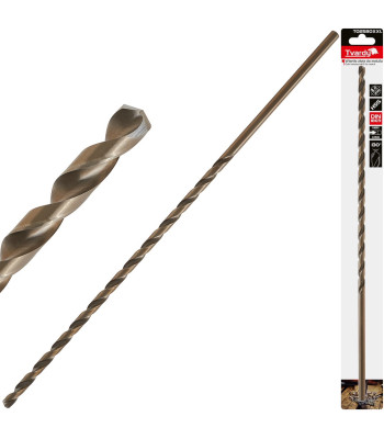 Kuldne pikk metallipuur, 8.0 x 390mm HSS DIN1869 (25/100)