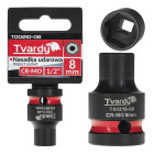 Lühike löökpadrun, kuuskant, Tvardy – 1/2″, 8 mm, CR-MO (10/200)
