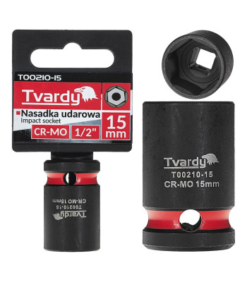 Lühike löökpadrun Tvardy CR-MO, 6-kant, 1/2