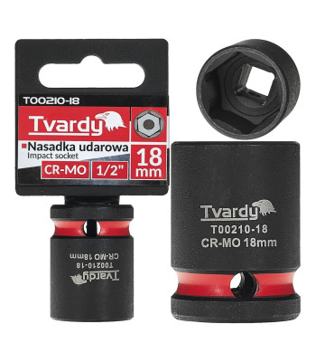 Lühike kuuskant-löökpadrun Tvardy CR-MO 1/2