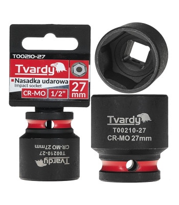 Löökpadrun, kuuskant, lühike – CR-MO 1/2″ 27 mm (10/60)