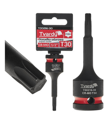 TORX-löökpadrun Tvardy CR-MO T30 1/2