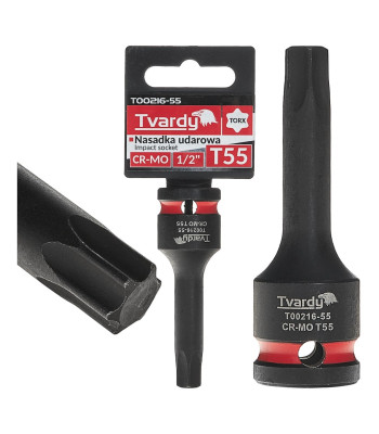 Tvardy löökpadrun TORX CR-MO (10/100) T55 1/2