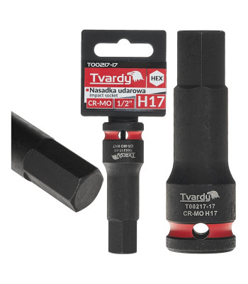 Tvardy löökpadrun HEX CR-MO (10/100) H17 1/2