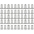 Alumiiniumist needimutrite komplekt, 50 tk, M4, 0.5–2.0 mm