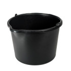 PL ehitusämber lehtriga, must, 20L