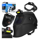 Isetumenev keevitusmask LED-lambiga