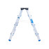 Kahepoolne alumiiniumredel, GEKO G02434, 4 astet, 150 kg