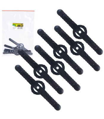 Plastikust lõiketerad akutoitel trimmerile, 6 tk, 13,5 cm, G80668