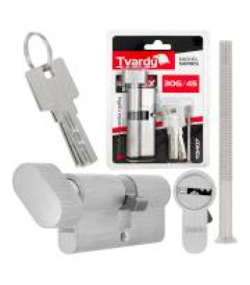 Nupuga lukusüdamik, harjatud nikli värvi 30G/45 mm