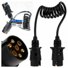 Spiraalne haagise pikendusjuhe, 1,5 m, 7 PIN, 12 V