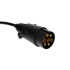 Spiraalne haagise pikendusjuhe, 1,5 m, 7 PIN, 12 V