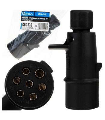 Haagise pistik – isane N-tüüpi pistik, 7PIN 24V