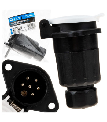 Haagise pistikupesa, tüüp S, 7PIN, 24V
