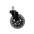 Kummirattad kontoritoolile, 5 tk, 75mm, 45kg