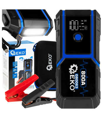 Käivitusseade GEKO JUMP STARTER 10000mAh 400A LED QC3.0 12V