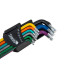 Värviliste Torx-võtmete komplekt Tvardy, 9 osa, S2, T10-T50