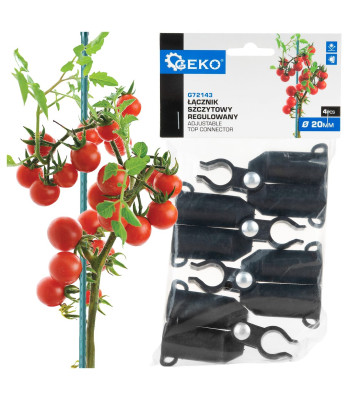 Reguleeritav tipuliitmik aiapostidele – GEKO G72143, 20 mm, 4 tk/pakk