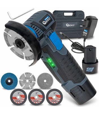Akuga harjadeta mininurklihvija Geko 76 mm 2 × 2,0 Ah 12 V G080654