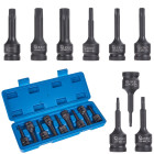 Löögi-Torx-padrunotsikute komplekt, Cr-Mo, 9 tk, T20-T70