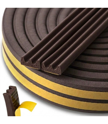 Isekleepuv EPDM-tihend akendele ja ustele, pruun, tüüp E 9x4mm 150m